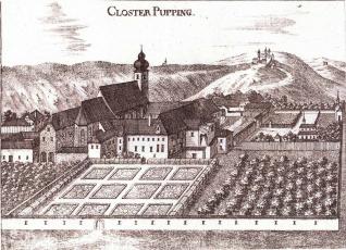 Ansicht des Klosters von Osten-Topographia1674, von G.m.Vischer